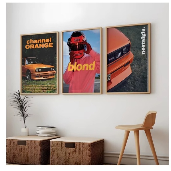 Quadros Decorativos Corrida, Rap e Hypebeast (3 Peças) – Estilo Único para Sua Parede