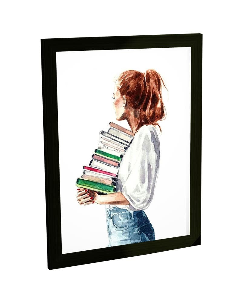 Quadros Decorativos Livros e Literatura - Moldura Moderna para Quarto e Sala