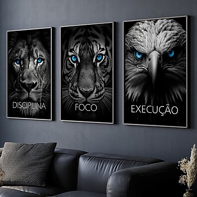 Quadros Motivacionais: Disciplina, Foco e Ação