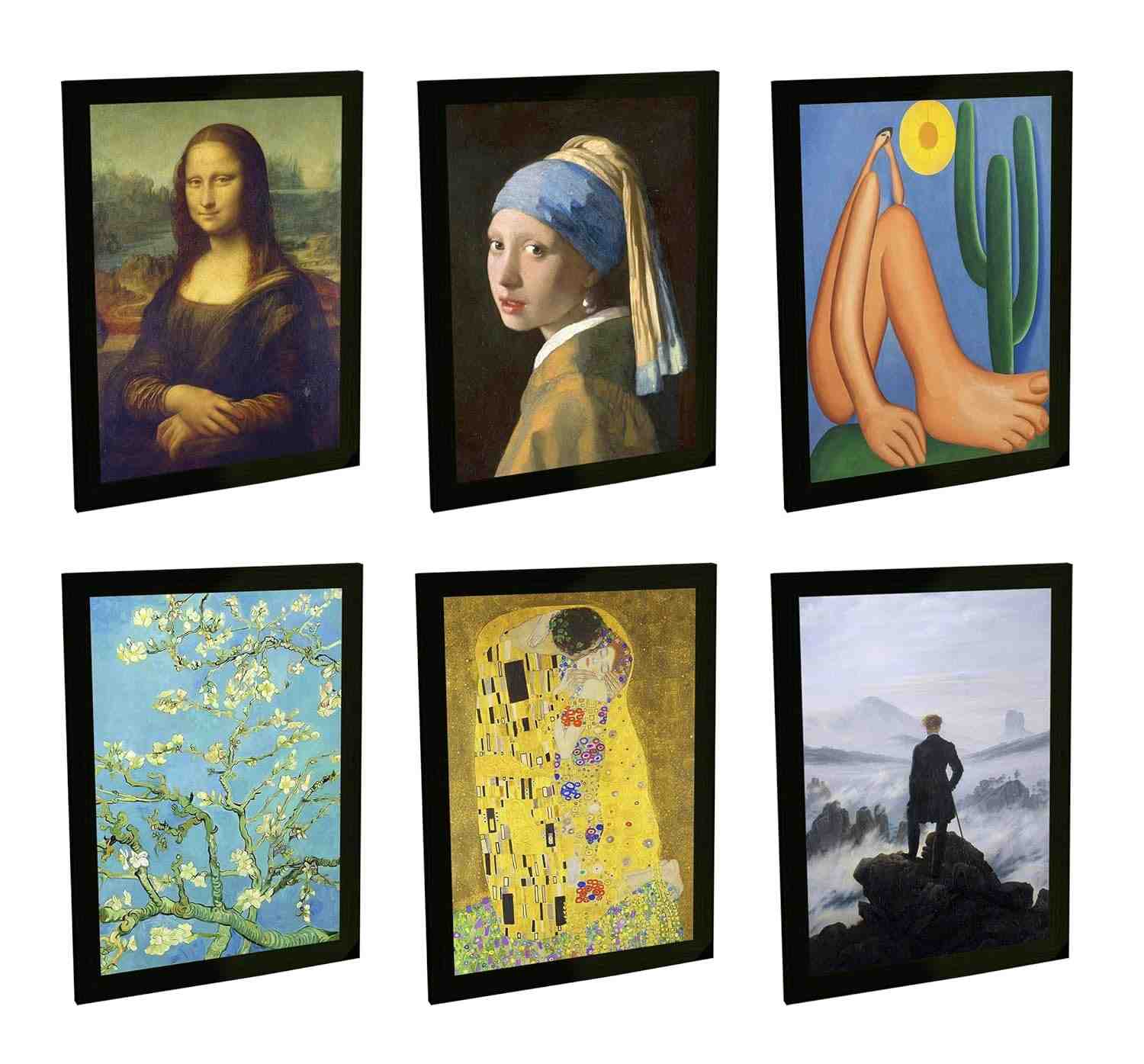 Quadros Decorativos com Obras de Arte Famosas - Van Gogh, Monet, Da Vinci e Mais