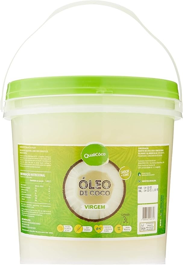 Qualicoco Oleo Coco Virgem 3L