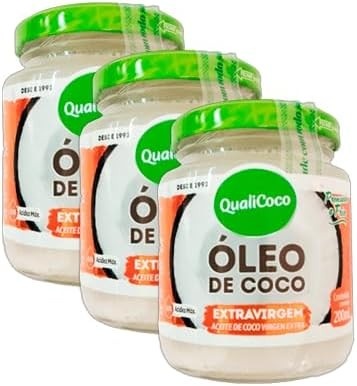 Kit 3X: Óleo de Coco Extravirgem Qualicoco 200ml