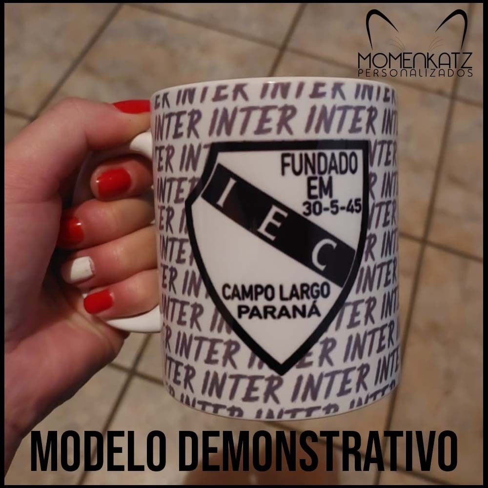 Caneca Flamenguista 325ml Branca | Personalizada e de Alta Qualidade