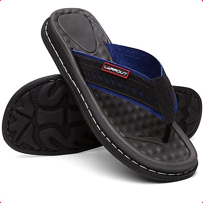 Chinelo Ortopédico Masculino em Couro Legítimo - Conforto e Qualidade