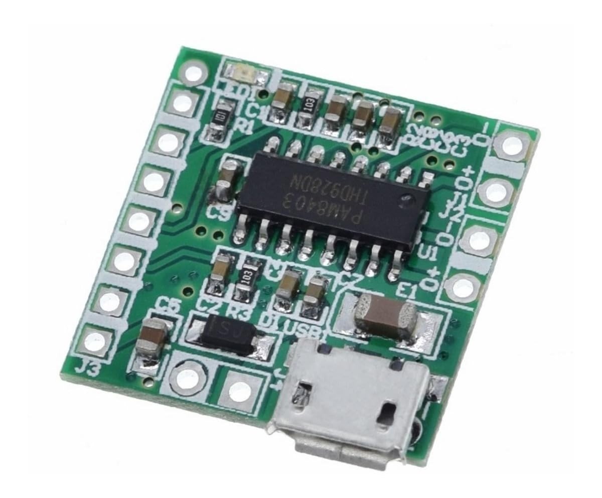 Mini Módulo Amplificador Digital PAM8403 com Micro USB - Potência e Qualidade para Seus Projetos!