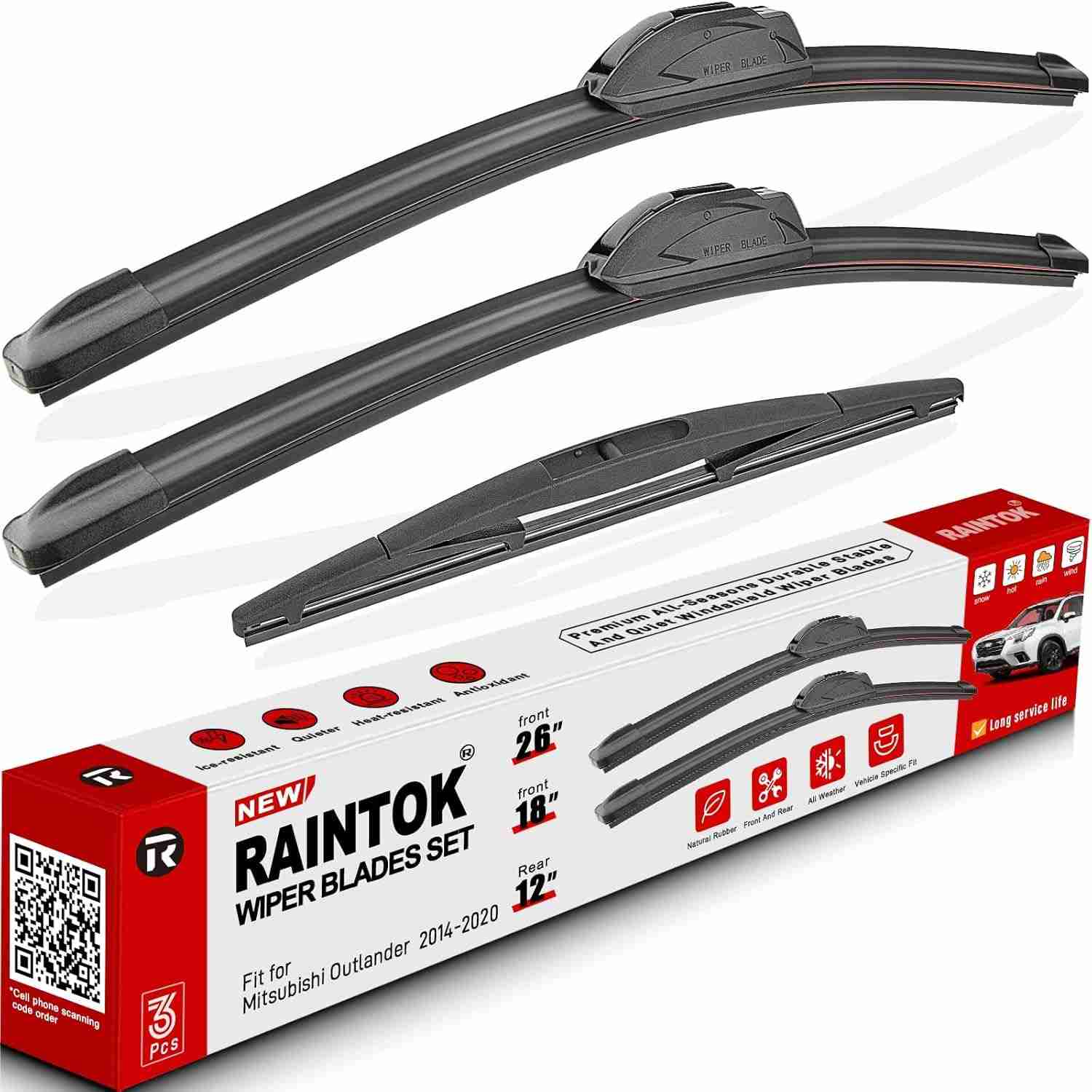 Palhetas Limpador Para-Brisa Mitsubishi Outlander 2014-2020 - Qualidade Original de Fábrica