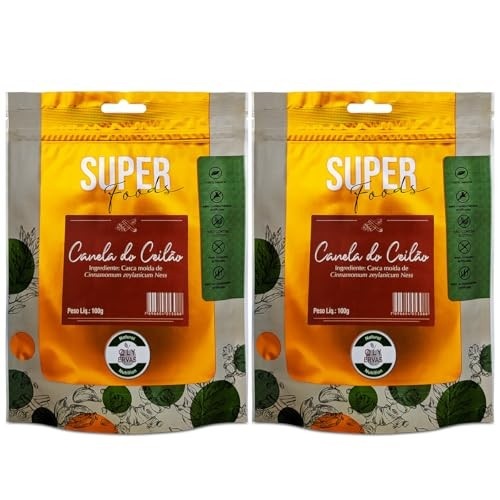 Kit 2 Canela do Ceilão Qualy Ervas 100g