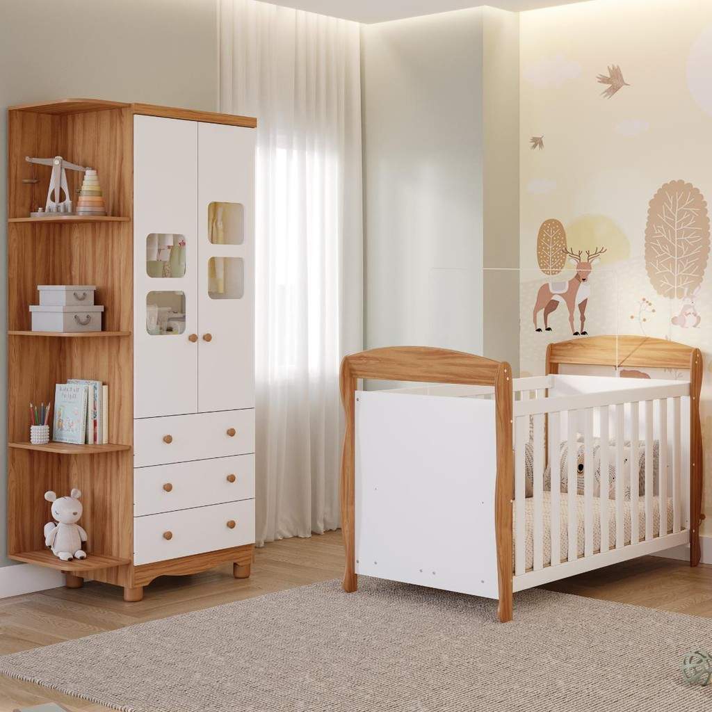 Quarto Bebê Completo: Berço & Guarda-Roupa