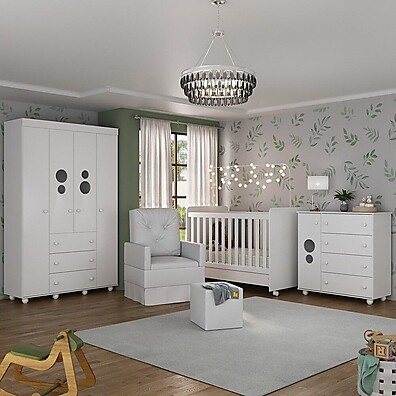 Quarto Bebê Completo Pimpolho: Conforto e Segurança