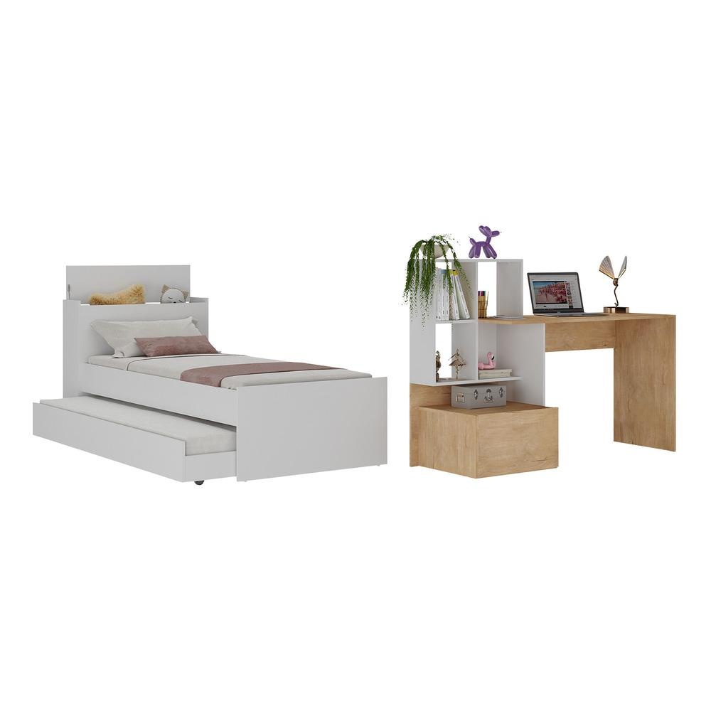 Quarto Completo Bicama com Baú e Escrivaninha MP4122