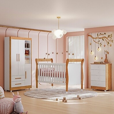 Quarto de Bebê Completo Mia: Conforto e Estilo