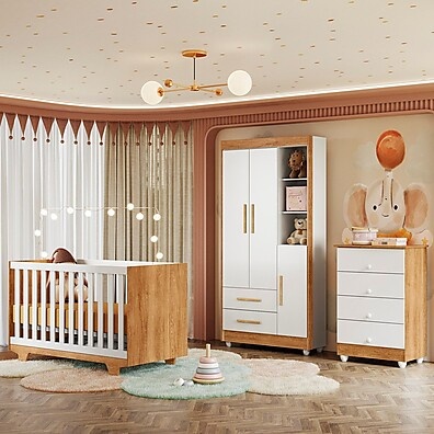 Quarto de Bebê Nina: Completo em MDF!