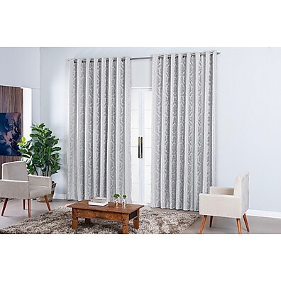 Cortina Jacquard 8x2,50m: Sofisticação para Sala e Quarto