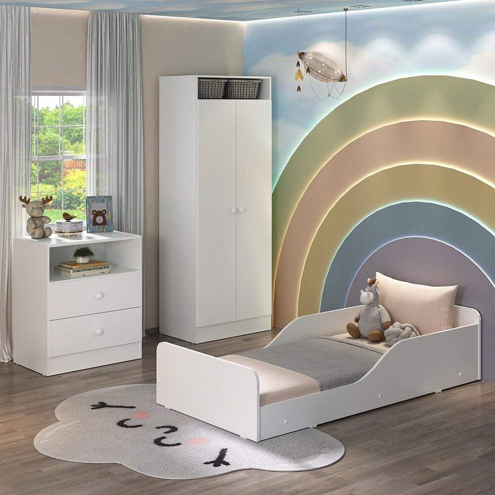 Quarto Infantil Liz: Completo, Branco e Compacto