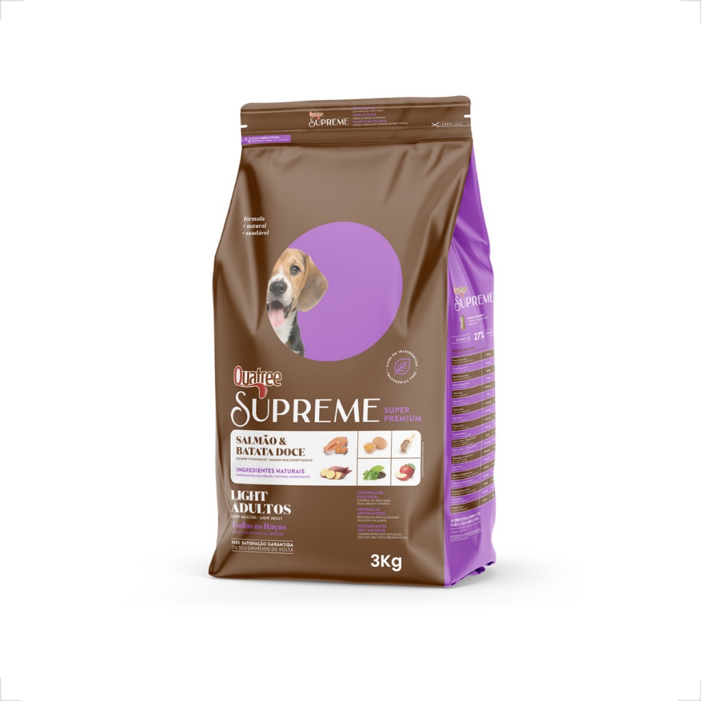 Quatree Supreme Light: Ração para Cães Adultos