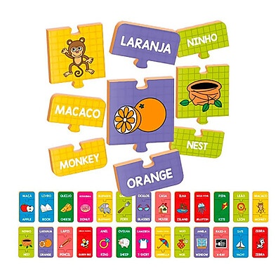 Quebra-Cabeça Alfabeto em Inglês – Aprenda Brincando!
