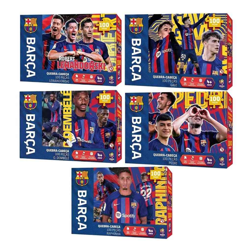 Quebra-Cabeça Barça 100 Peças: Diversão e Aprendizado!