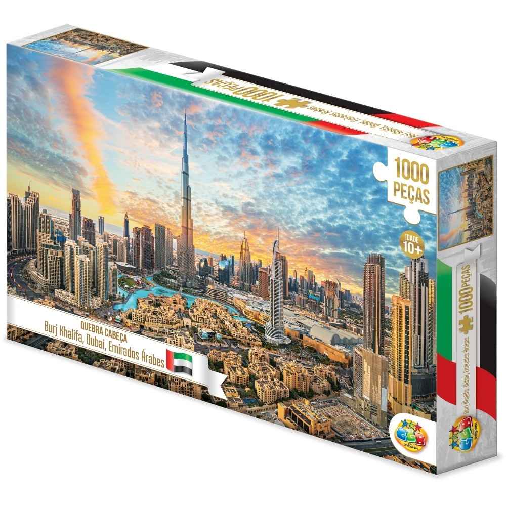 Quebra-Cabeça Burj Khalifa 1000 Peças: Desafio e Dubai!