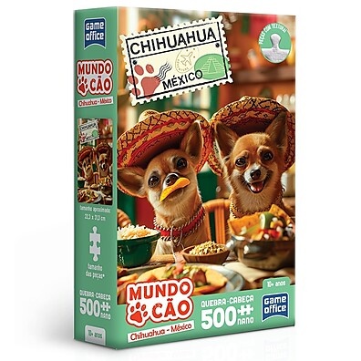 Quebra-Cabeça Chihuahua: 500 Peças de Puro Charme!