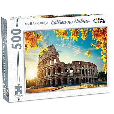 Quebra-Cabeça Coliseu: 500 Peças de Roma