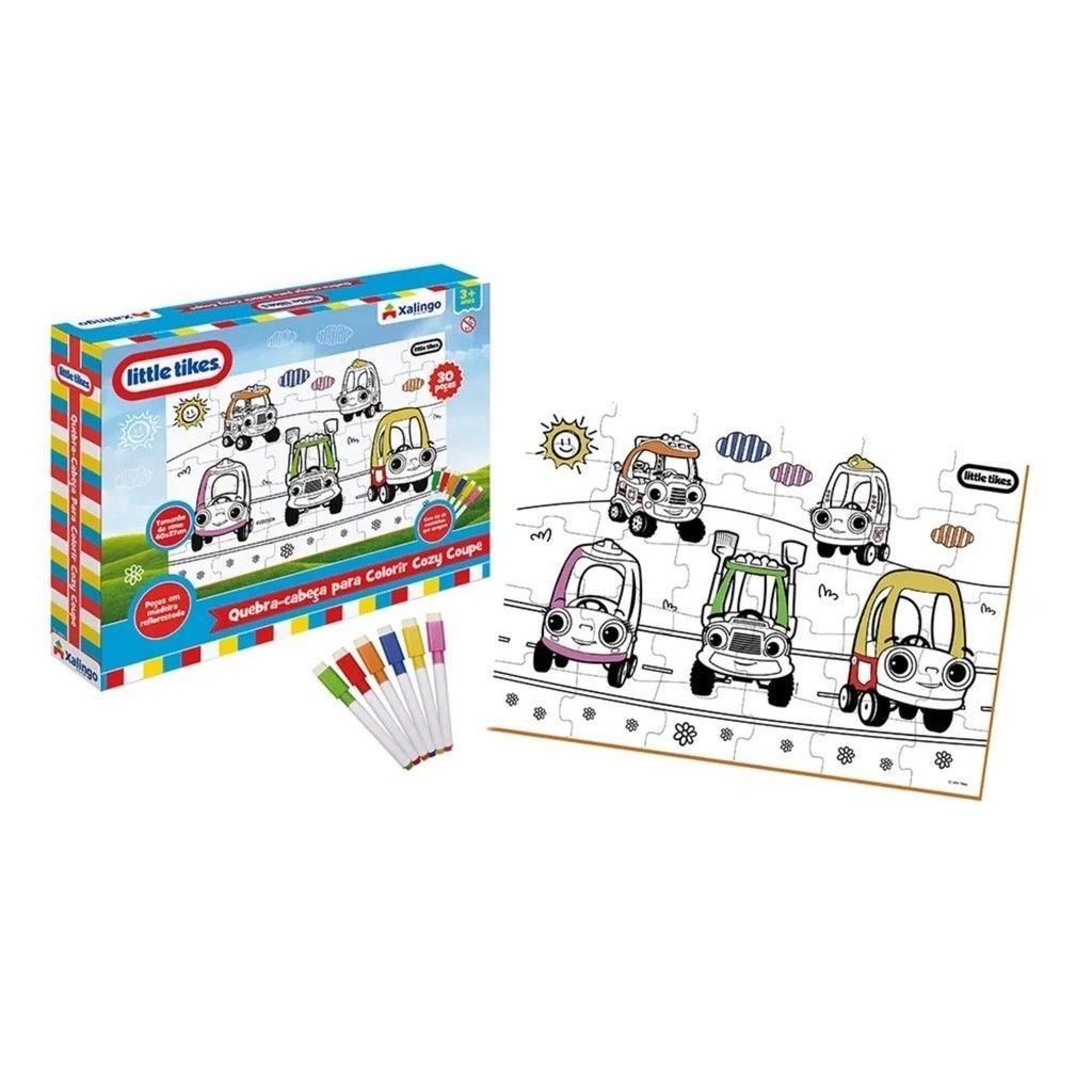 Quebra-Cabeça Colorir Little Tikes: Diversão Criativa!