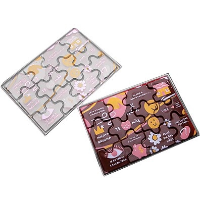 Quebra-Cabeça de Chocolate: Decore com Transfer Stalden