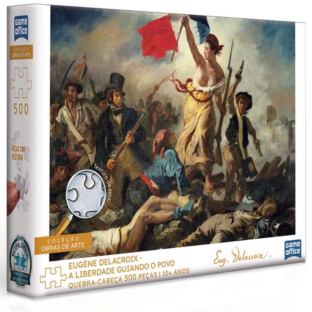 Quebra-Cabeça Delacroix: A Liberdade em 500 Peças
