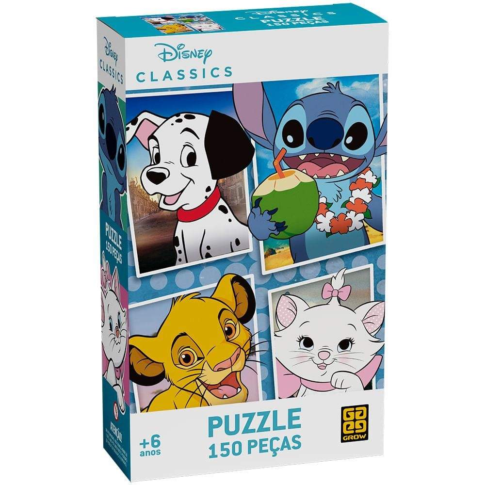 Quebra-Cabeça Disney Classics: 150 Peças de Magia!