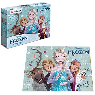 Quebra-Cabeça Frozen: 100 Peças de Diversão!