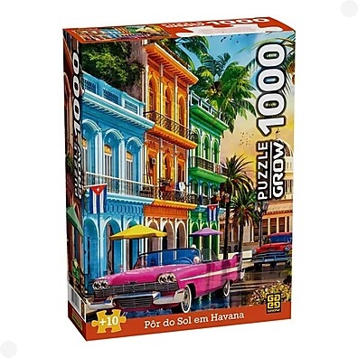 Quebra-Cabeça Havana 1000 Peças: Um Pôr do Sol em Casa