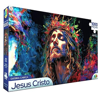 Quebra-Cabeça Jesus Cristo 1000 Peças – Obra de Arte em Pintura a Óleo