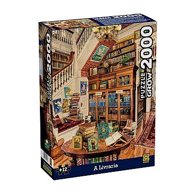 Quebra-Cabeça Livraria 2000 Peças: Um Mundo de Sabedoria