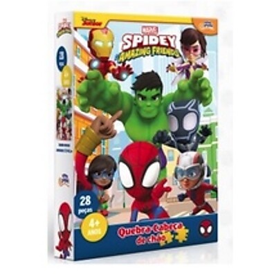 Quebra-Cabeça Marvel Spidey & Vingadores 28 Peças – Diversão Garantida!