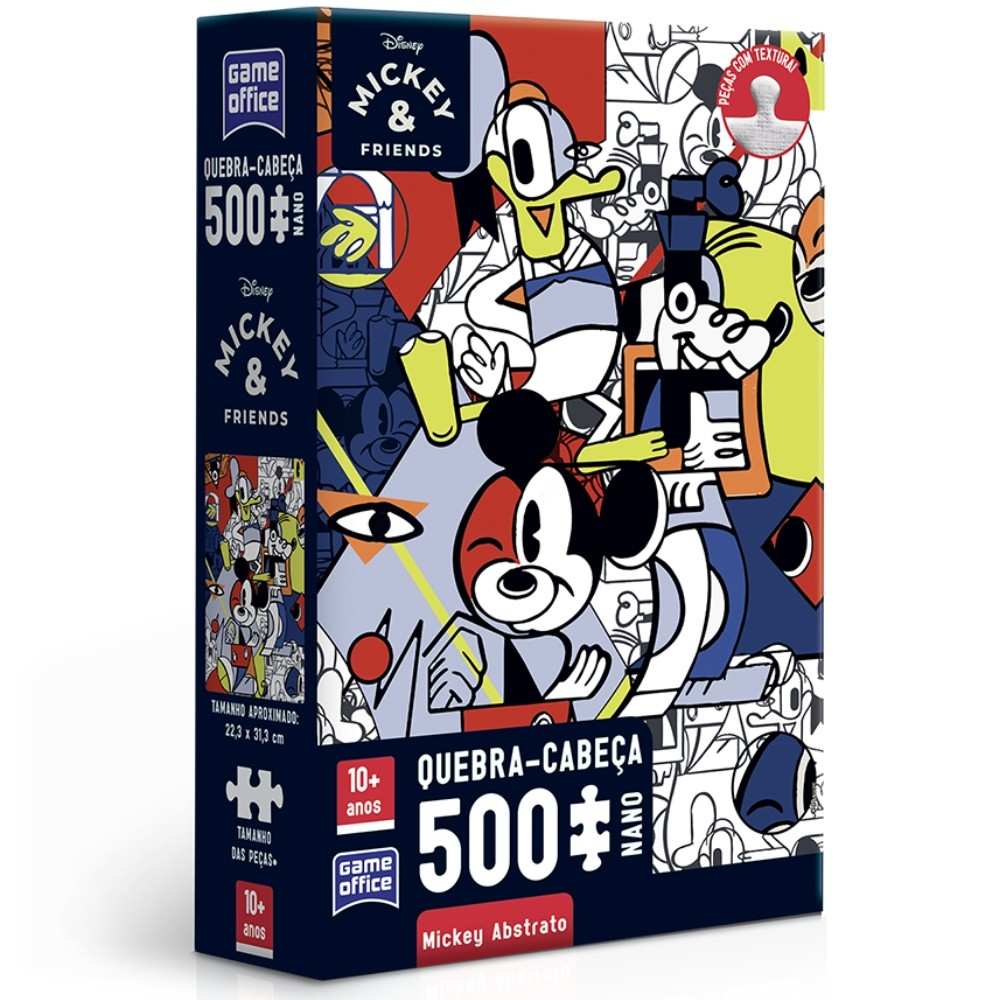 Quebra-Cabeça Mickey Nano 500pçs: Desafio Disney!
