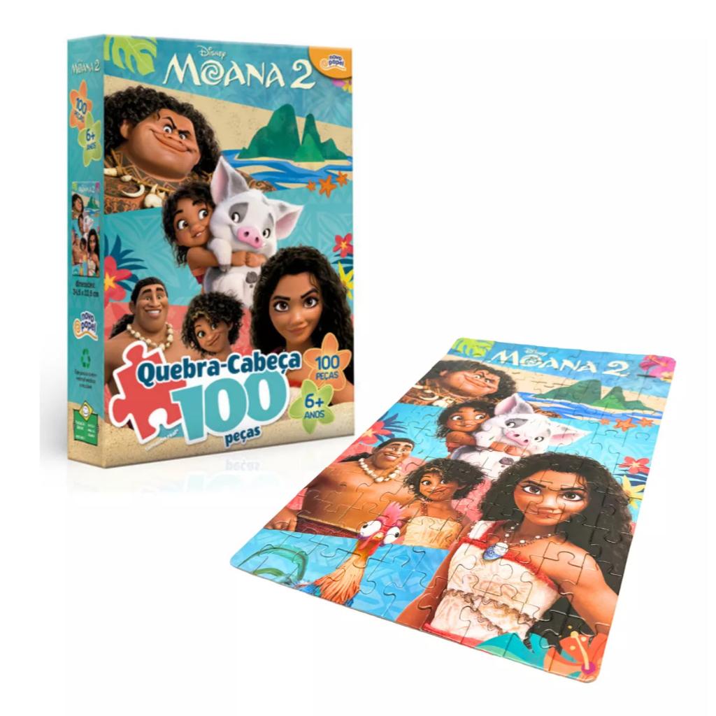 Quebra Cabeça Moana 2: 100 Peças de Diversão!