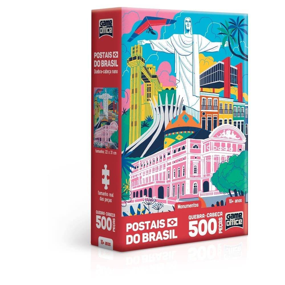 Quebra Cabeça Monumentos do Brasil: 500 Peças Toyster