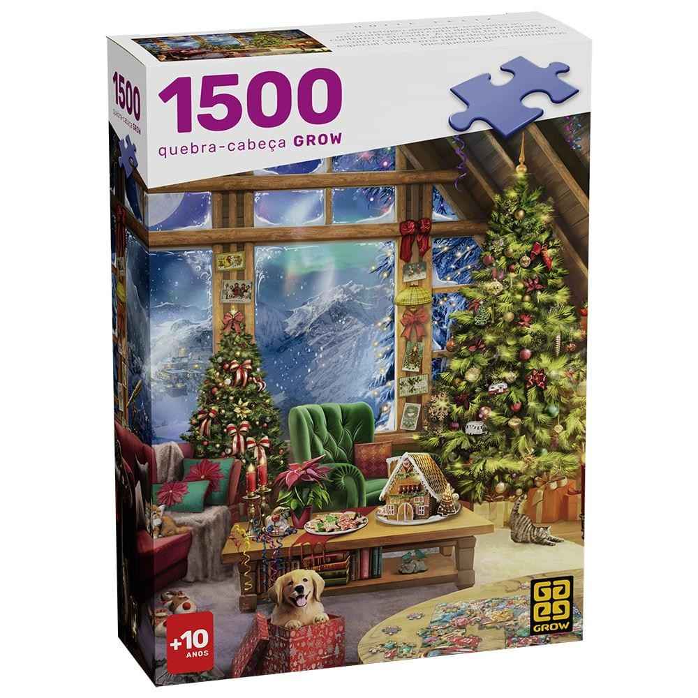 Quebra-Cabeça Noite Feliz 1500 Peças: Monte a Magia do Natal