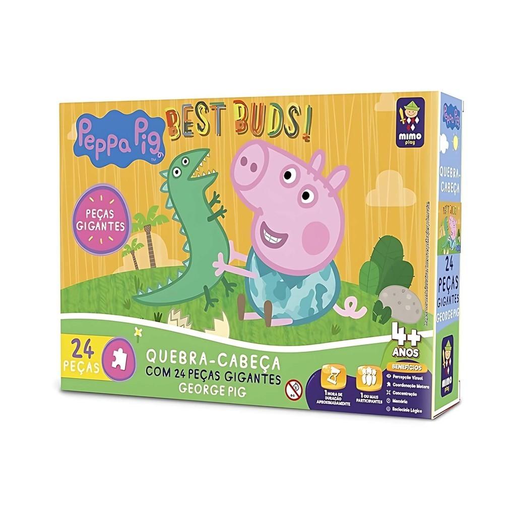 Quebra-Cabeça Peppa Pig 24 Peças: Diversão Gigante!