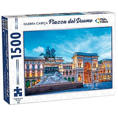 Quebra-Cabeça Piazza del Duomo 1500 Peças – Arte Italiana em Cada Peça