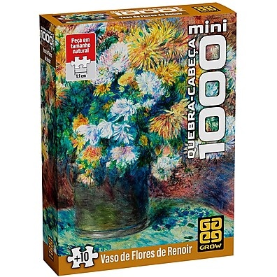 Quebra-Cabeça Renoir: 1000 Peças Mini Grow