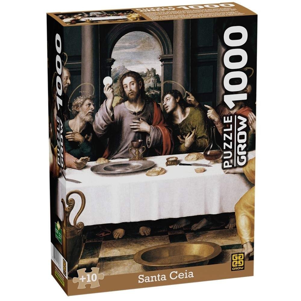 Quebra-Cabeça Santa Ceia 1000 Peças Grow