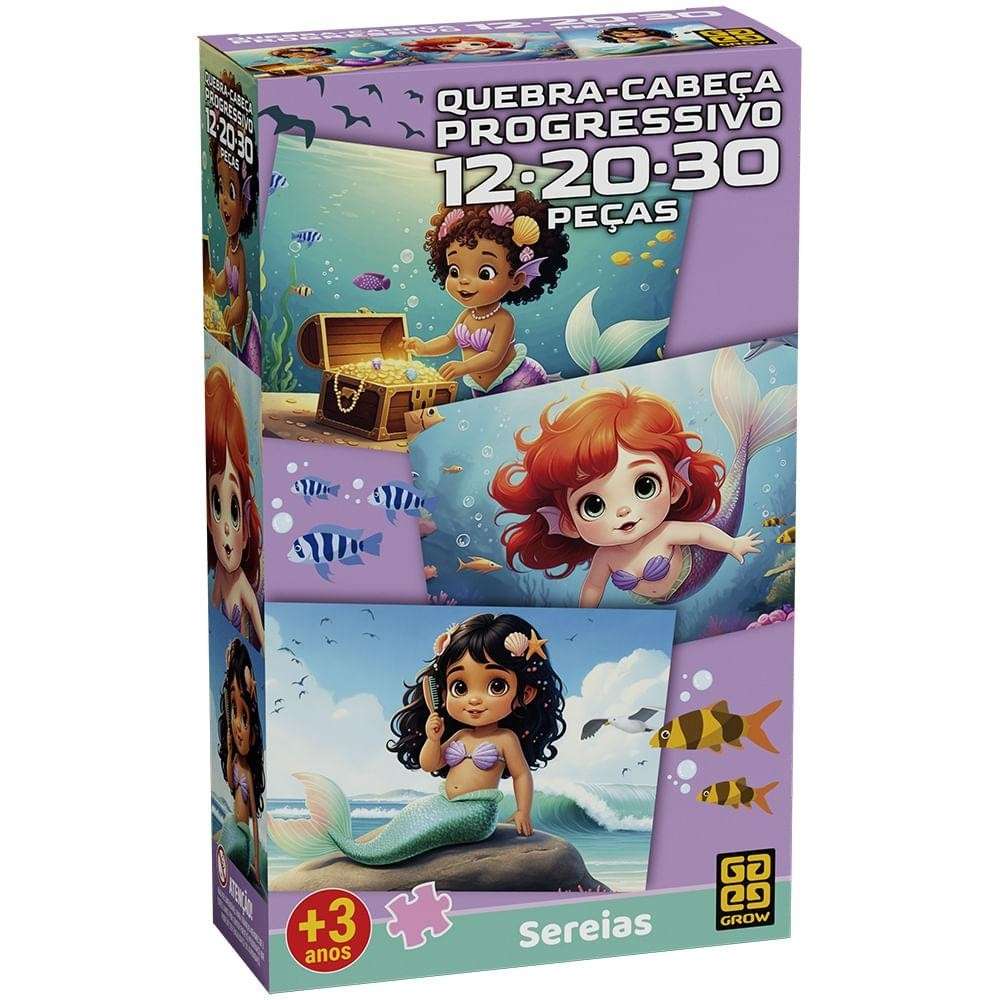 Quebra-Cabeça Sereias: Diversão Progressiva!