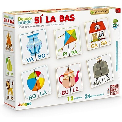 Quebra-Cabeça Sílabas: Aprender Brincando!