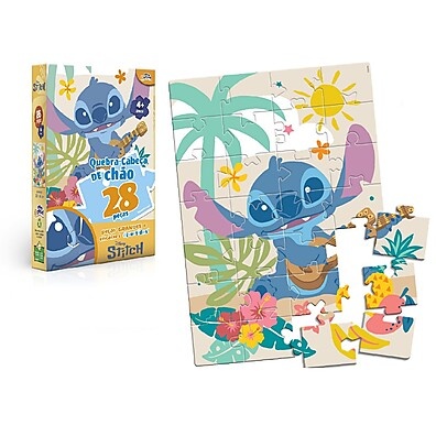 Quebra-Cabeça Stitch 28 Peças: Diversão Garantida!