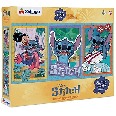Quebra-Cabeça Stitch 300 Peças: Diversão e Aprendizado com Lilo & Stitch