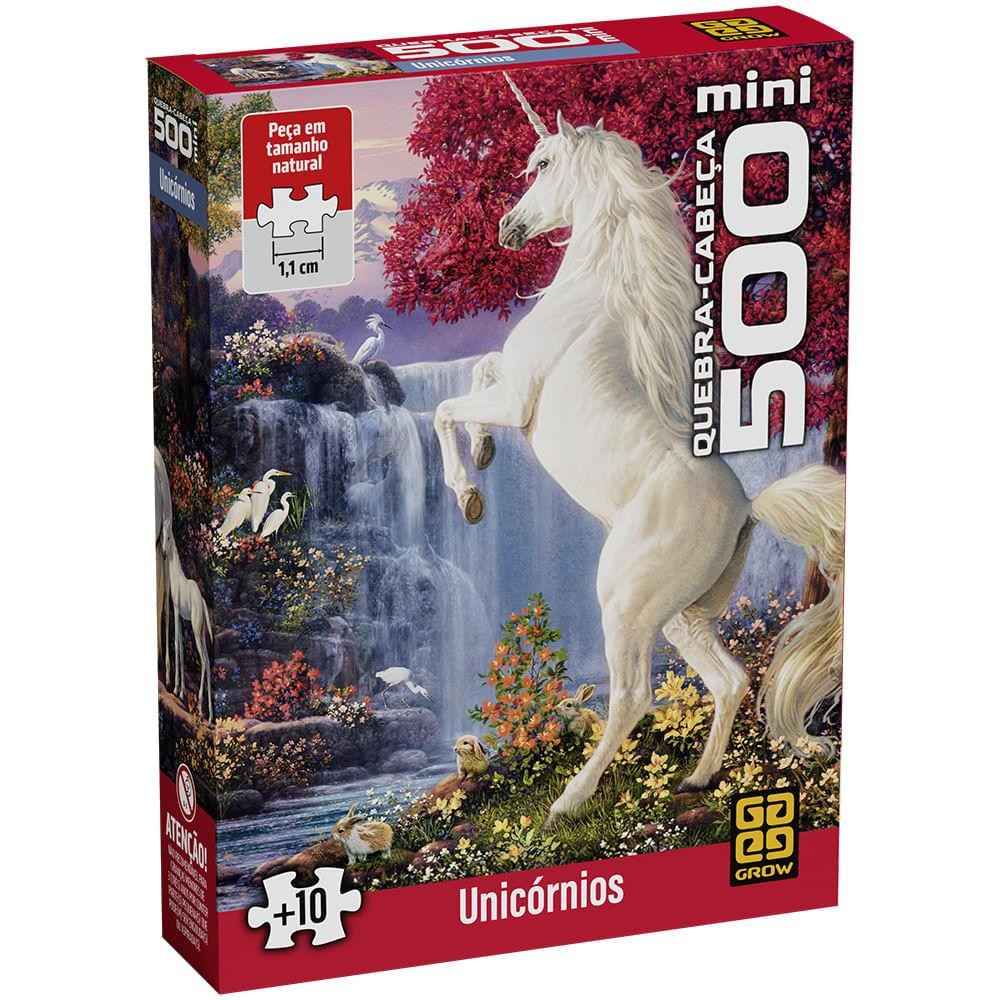 Quebra-Cabeça Unicórnios 500 Peças: Desafio Mágico!