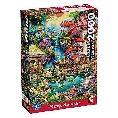 Quebra-Cabeça Vilarejo das Fadas: 2000 Peças de Magia