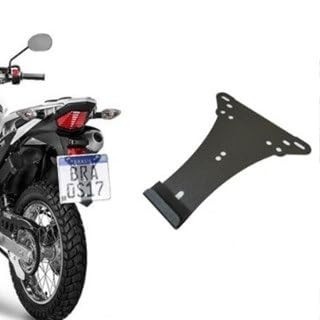 Suporte de Placa Universal para Moto: Anti-Quebra, Anti-Vibração e Aço Carbono Reforçado