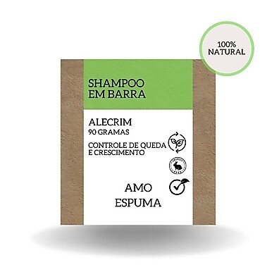 Shampoo Sólido de Alecrim Vegano: Crescimento, Força e Zero Queda