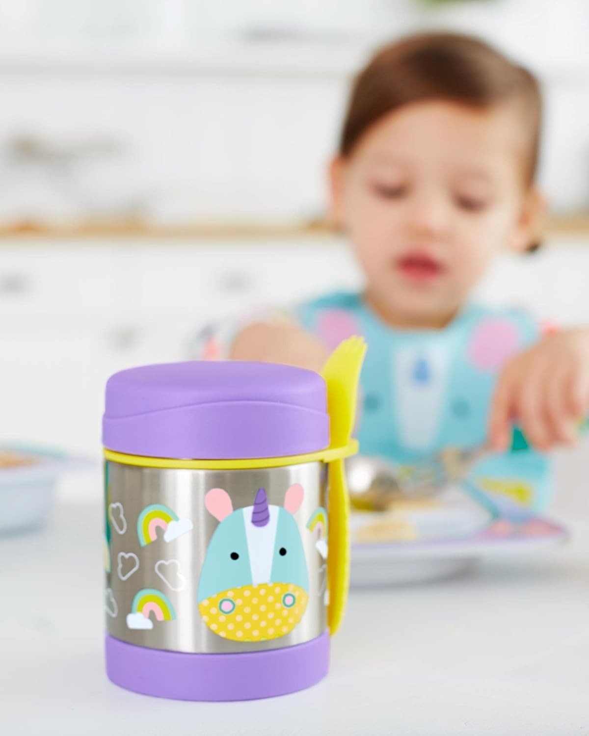 Pote Térmico Unicórnio Skip Hop Zoo - Mantém Comida Quente ou Fria por Horas